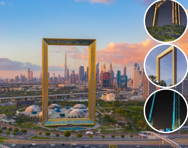Dubai Frame panoramic skyline view